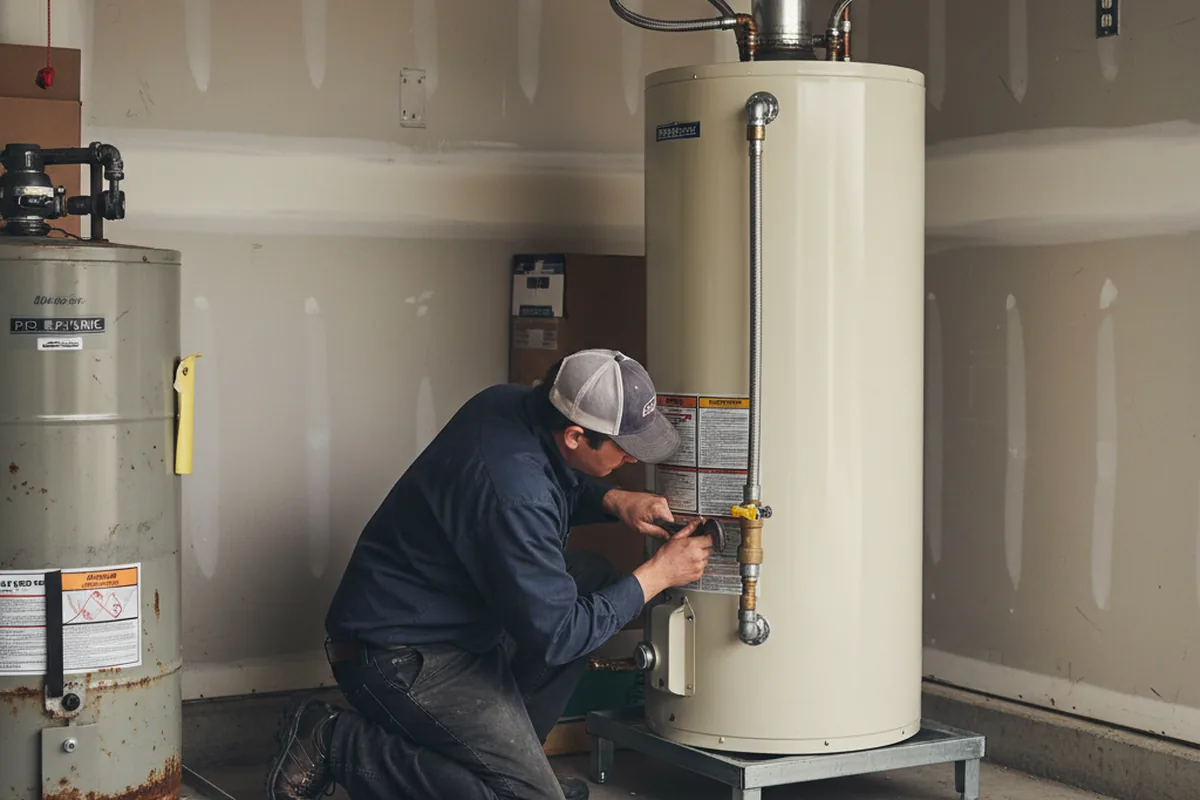 Water heater and shutoff valve replacement in Ducor