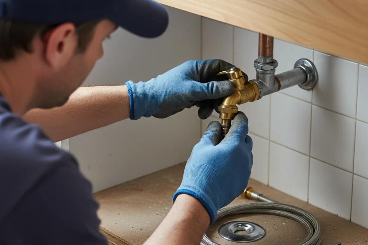 Shutoff valve and fitting work during Emergency Plumbing in Ducor